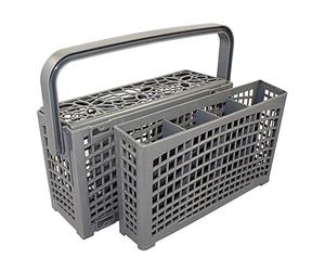 Panier de lave-vaisselle portable couvert 2 en 1, panier lave vaisselle universel Compatible avec Whirlpool Hotpoint AEG Ariston Bosch Beko Brandt Candy Dishlex Indesit LG (23 x 8,5 &4,5 x 13,5cm)