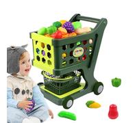 Panier de magasin - Carry de course de magasin, jouet de chariot d'épicerie | Jouet de chariot de courses pour | Structure stable Jeux de rôle pour le Nouvel An Mini M
