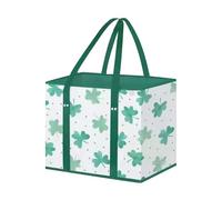 Panier De Magasinage Non Tissé Polyvalent D'épicerie Pliable Avec Fleurs Pour Supermarché Organisateur Panier Marché Pliable Supermarché