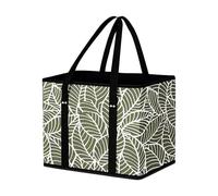 Panier De Magasinage Non Tissé Polyvalent D'épicerie Pliable Avec Fleurs Pour Supermarché Organisateur Panier Marché Pliable Supermarché