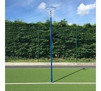 Panier de Netball à Fixation Terre - Poteau de Netball pour Écoles en Acier Ultra-Durable - Jeux Exterieur Enfant - Matériel de Sport pour Collèges - Hauteur Réglable