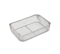 Panier de nettoyage de qualité médicale Paniers perforés en acier inoxydable 304 Instrument de désinfection à haute température pour instruments dentaires médicaux chirurgicaux ( Color : 25*20*5cm )