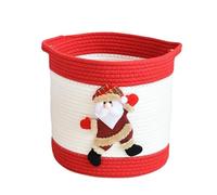 Panier de Noël - Panier à linge en corde pour Noël - Porte-vêtements sales, pour chocolat, fruits, linge, collations, anniversaire, Pâques, Saint-Valentin, femmes, hommes,