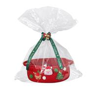 Panier de Noël - Paniers à foin | Ensemble nœud pour hamper, panier cadeau décoratif avec poignées