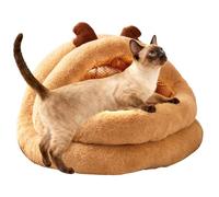 Panier de Noël pour Chat,Mobilier pour Animaux en Saison Froide | Maison pour Chat en Forme De Renne De Noël - pour Les Races De Petite Moyenne Et Grande Taille Chambre Balcon Sieste Jeu Et Repos