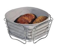 Panier De Pain Et Fruits - Kesper - 90871 - Acier Inoxydable - Argent/Gris - 21 X 12 X 11 Cm