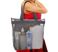 Panier de, panier de en maille, sac fourre-tout de portable, accessoires de toilette, organisateur de bain avec poignée pour dortoir universitaire, salle de sport, plage