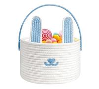 Panier De Pâques - Grand Récipient Tissé, Porte-bonbons Pour Garçons, Porte-jouets Pour Filles, Organisateur De Collations De Vacances | Panier De Chasse Aux Œufs Coloré, Pour Fête D'anniversaire, Ras