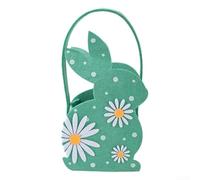 Panier de Pâques Lapin 21 x 12 x 9 cm Mignon pour décoration Panier de | Design lapin mignon, parfait pour Pâques, fête, idée cadeau idéale, adapté aux enfants