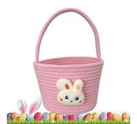 Panier de Pâques, panier de Pâques - Conteneur festif de chasse aux œufs souples - Panier de lapin vide avec poignée pour bébé, jeu de chasse, sac à bonbons et récipient à friandises de fête
