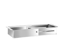 Panier de passoire au-Dessus de l'évier, passoire Pliable en Acier Inoxydable, passoires pour la Cuisine, Support de séchage au-Dessus de l'évier, Support d'évier télescopique