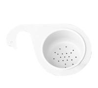 Panier de passoire d'angle pour évier : étagère à fruits, filtre en métal résistant | Catcher Petite cuisine sans effort pour un rinçage efficace, compartiment latéral avec utilité âme