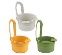 Panier de passoire de l'évier, 3pcs Panier passoire puits puits à bouton-instant suspendu - Silicone amovible pour le lavage/l'organisation dans la cuisine