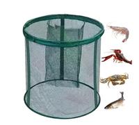 Panier De Pêche Flottant - Piège de Stockage Pliable pour Poissons Vivants | Cage de Stockage Portable pour Appâts et Filet de Pêche | pour Bar Truite Poisson-chat Eau Salée Eau Douce Pont
