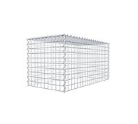 Panier de pierre gabion carré, mailles 5 x 5 cm, profondeur 50 cm, la culture Panier type 3, spirale Fermeture, galvanisé 100 x 50 x 50 cm