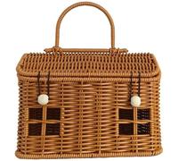 Panier de pique-nique 9.5x5.5x6.3 pouces PORTABLE PORTABLE DÉCORTÉE PP PP PPALIE DES PRODES AVEC LA POIGNE POUR LES PICINS, Pâques, Organisation, Rangement