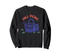 Panier de Pique-Nique d'automne Pommes Baguette Sweatshirt