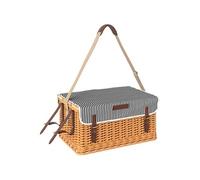 Panier de pique-nique en osier ensemble panier pique-nique 4 personnes avec petite table et accessoires