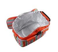 Panier de pique-nique isotherme - Aide alimentaire, sac thermique - Support portable - Organisateur de stockage pliable et anti-fuite - Conteneur alimentaire de camping durable en plein air pour la