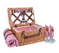 Linxor – Panier pique-nique isotherme 4 personnes avec nappe et accessoires – Plusieurs coloris