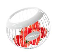Panier de pods à café - support de gousses de café en fer à grande capacité, paniers de rangement des organisateurs de bureau pour comptoir de cuisine, grille compacte pour capsules, K tasses, sachets
