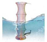 Panier de poisson Catch and Release - Porte de poisson flottant | Titre de leurre flottant | Panier pour le filet de | Cage de poisson, équipement de stockage pliable avec bouchon