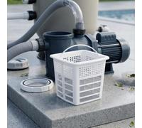 Panier de pompe de piscine pour Hayward SPX1600M - Filtre de rechange robuste en ABS - Piège à débris à 40 mailles pour systèmes S Pump VS XE - Poignée ergonomique blanche 15,2 x 15 x 13,5 cm