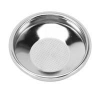 Panier de porte-filtre à café réutilisable en acier inoxydable, panier de filtration à une seule couche de 51 mm pour machines à expresso, conception à trous fins pour une saveur