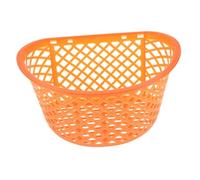 Panier de Poussette de Rangement Orange en Plastique, Design Rotin | Installation Facile, Espace de Rangement Pratique, Accessoire pour Poussette et Landeau Poupon