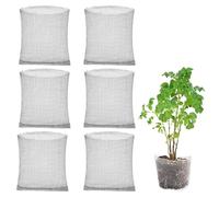 Panier de Protection des Racines des Plantes 6 Pcs, Paniers de Plantation Anti-Campagnol, Sacs en Maille Métallique en Inox pour Légumes Arbre Fruitier Fleurs Contre Les Souris Morsure Racines 25x23cm
