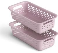 Panier de rangement 0,7L - Rose - 20x10cm ( 2 pièces )