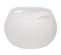 Panier de rangement 10x8, 3 pouces, panier de rangement en corde coton en forme d'autel mignon pour couvertures, salon, décoration la maison, papier toilette, jouet blanc, paniers, corde coto