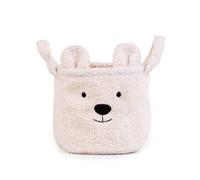 Childhome Panier de rangement Teddy écru 25 x 20 cm