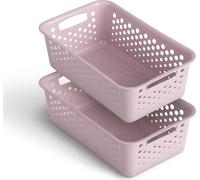 Panier de rangement 2L - Rose - 25x16cm ( 2 pièces )