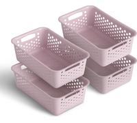 Panier de rangement 2L - Rose - 25x16cm ( 4 pièces )