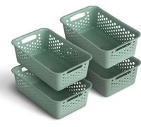 Panier de rangement 2L - Vert - 25x16cm ( 4 pièces )