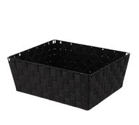 Panier de Rangement 31 5x39x15cm - Accessoire de Dressing et Salle de Bain -Tendance - Noir