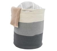 Panier de Rangement Ø38x46 50L Corbeille à Linge en Osier Panier à Jouets Rond