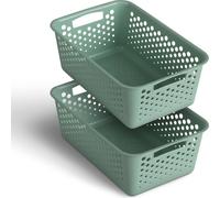 Panier de rangement 5L - Vert - 30x20cm ( 2 pièces )