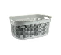 Panier de rangement - 7house - Rectangulaire 33L - Gris - Résine - Contemporain