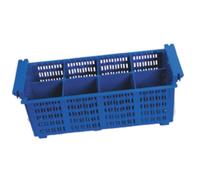 Lacor Panier à couverts 69208 8 compartiments Bleu
