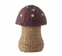 Bloomingville Panier de rangement Corintha avec couvercle Ø43x61 cm Rouge