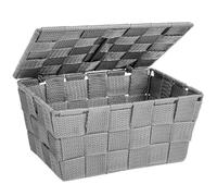 Panier de rangement avec couvercle Gris Adria