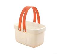 Panier de rangement avec poignée, trous de drainage, séparateur amovible