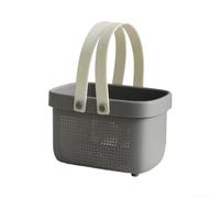 Panier de rangement avec poignée, trous de drainage, séparateur amovible