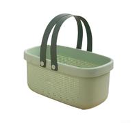 Panier de rangement avec poignée, trous de drainage, séparateur amovible