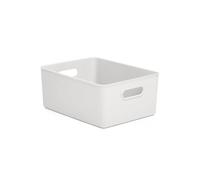 Panier de rangement - Baobab - Blanc Pergamon - 15L - 29x38x16 cm - Plastique Résine