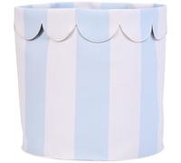 CHILDHOME Panier de Rangement Biscuit Dreams - 35 cm de Hauteur - Motif Rayé Bleu - Pliable, Compact et Décoratif - Pour Jouets, Vêtements ou Accessoires - Chambre Bébé ou Enfant