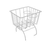 Panier de rangement blanc sur tunnel