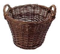 Panier de rangement - BOGATECO - Rond 42×39 cm - Osier naturel - Tressé main - Marron